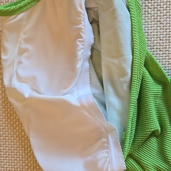 Michael Kors Lime Green One-Shoulder Swimsuit - Picture 6 of 10